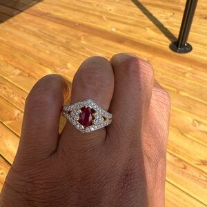 14k Ruby and Diamond Ring